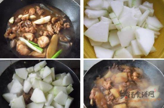 冬瓜炖鸡的做法