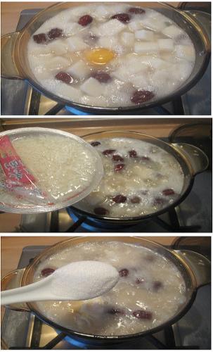 酒酿年糕桂圆蛋的做法