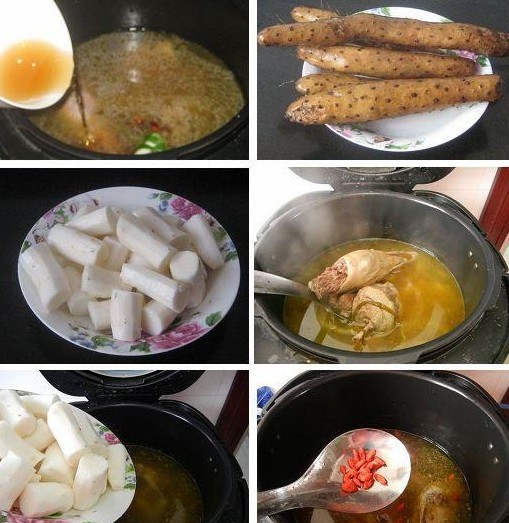 山药煲飞鸭的做法