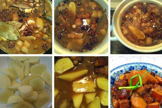 砂锅红烧肉炖土豆的做法