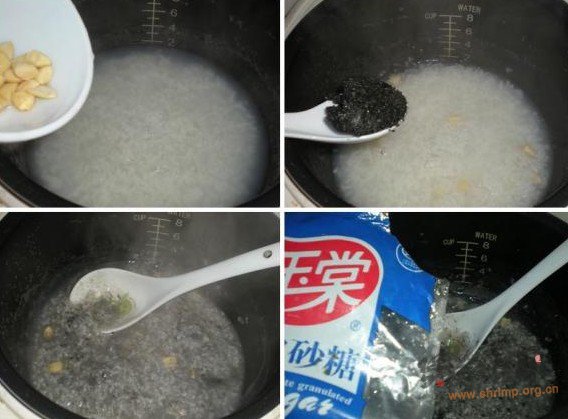 芝麻杏仁粥的做法