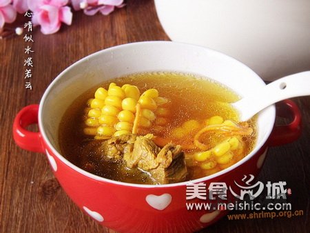 虫草花炖猪骨汤的做法