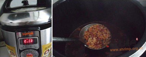 核桃红豆粥的做法