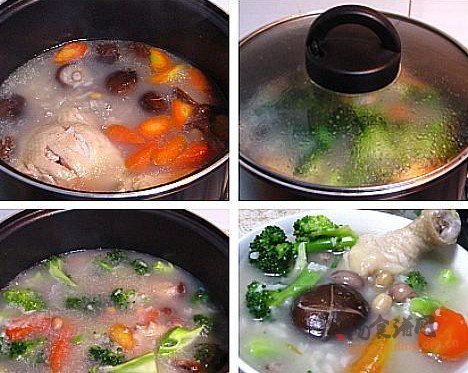什锦鸡腿粥的做法