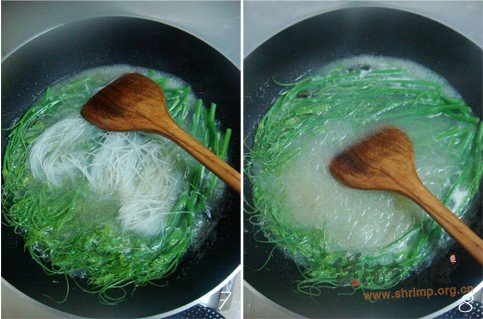 佛手瓜苗汤粉的做法
