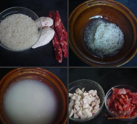 香芋腊肠煲仔饭的做法