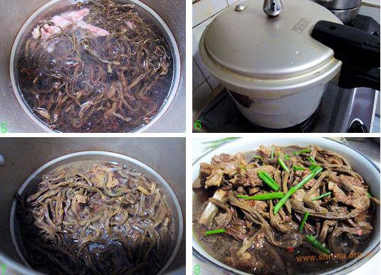 豇豆干炖仔排的做法