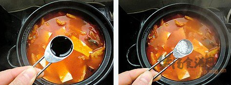 韩式火腿泡菜豆腐汤的做法
