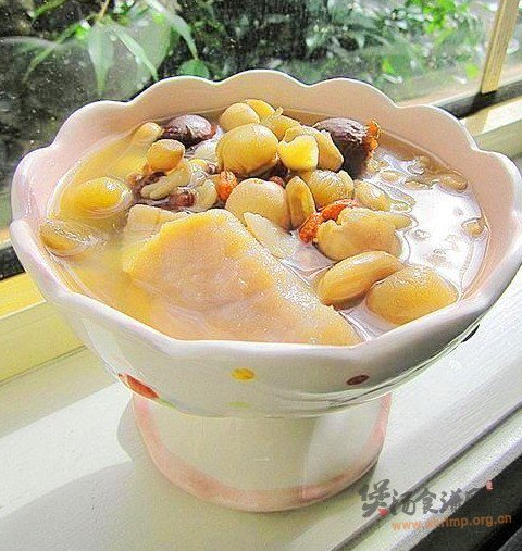 莲子百合桂园粥的做法