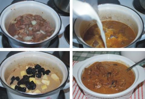 苹果李子炖牛肉的做法