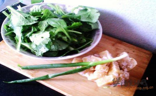 小白菜炖冻豆腐的做法