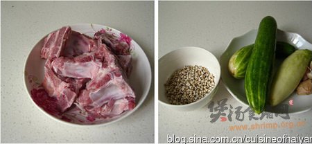 薏米黄瓜龙骨汤的做法