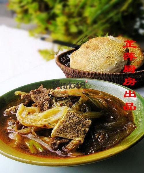 连汤菜——牛肉冻豆腐炖粉条的做法