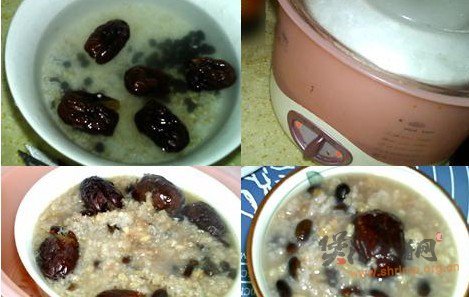黑豆小麦粥的做法