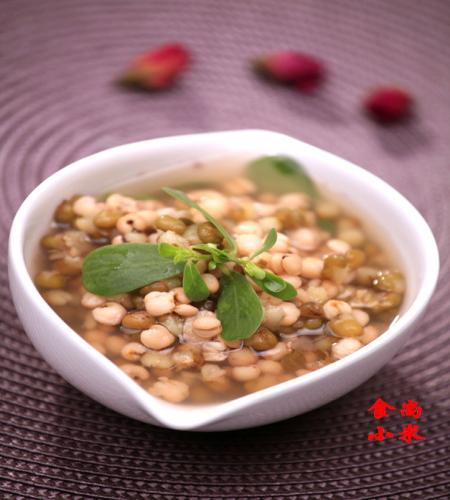马齿苋绿豆薏仁汤的做法