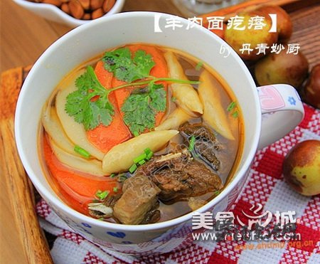 羊肉面疙瘩汤的做法