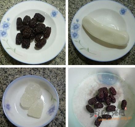 黑枣年糕汤的做法