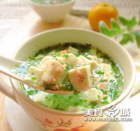 翡翠豆腐羹的做法