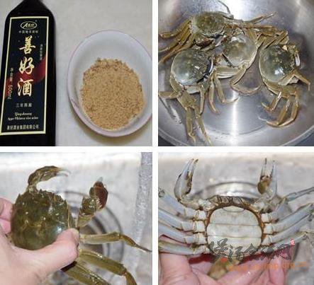 红糖酒炖蟹的做法