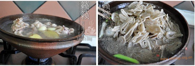 汤骨煨鱼面的做法