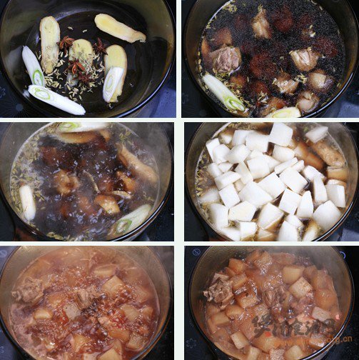 萝卜煲鸭块的做法