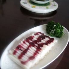 蓝莓酱拌山药的做法