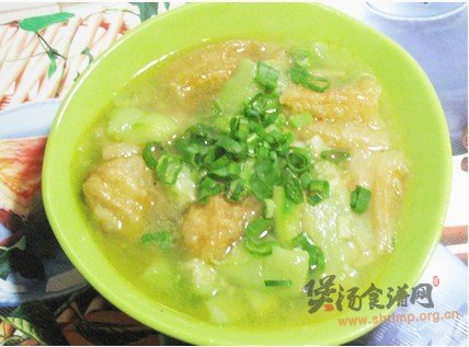 丝瓜油条汤的做法