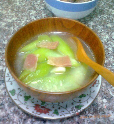 丝瓜火腿汤的做法