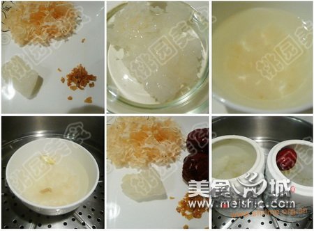 雪蛤银耳冰糖盅的做法