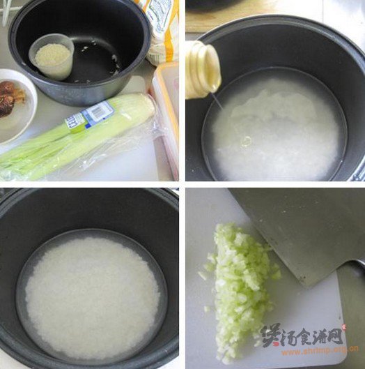 玉米香菇肉丝粥的做法