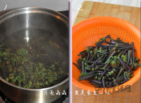 香辣厥菜煲豆腐的做法