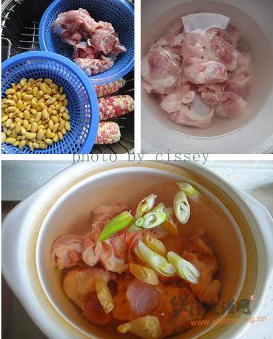 黄豆玉米炖蹄髈的做法