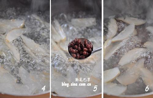 蜜豆百合雪梨汤的做法