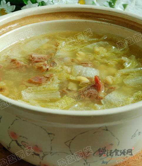 黄豆炖咸鸭腿的做法