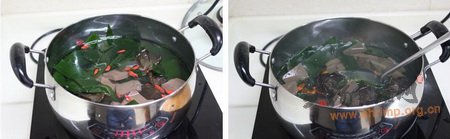 鸭血海带木耳汤的做法