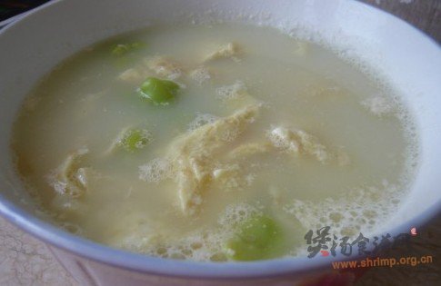 蚕豆蛋皮汤的做法