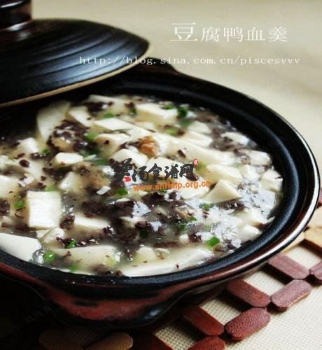 鸭血豆腐羹的做法