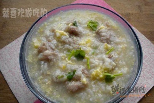 鸡蛋牛肉粥的做法