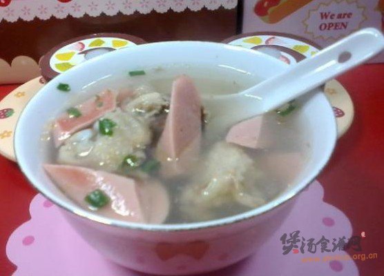 原味鸡骨火腿汤的做法