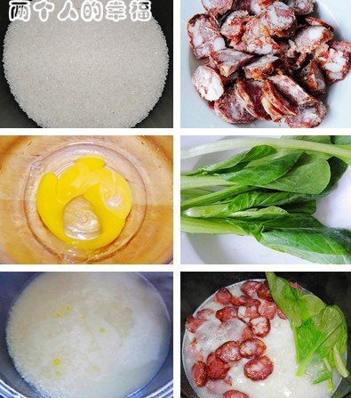 腊肠煲饭的做法