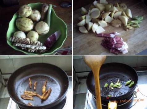 五花肉炖土豆的做法