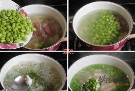 腊肉毛豆炖莲藕的做法