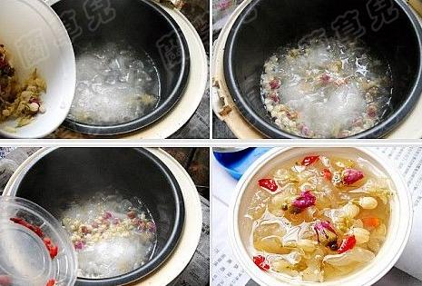 茉莉玫瑰炖银耳的做法