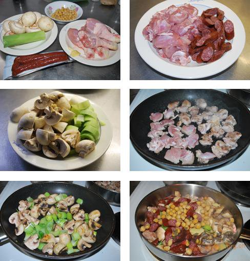 啤酒肠炖鸡腿肉的做法