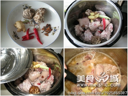 火腿蹄膀的做法