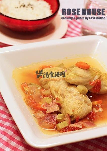 圆白菜肉卷的做法