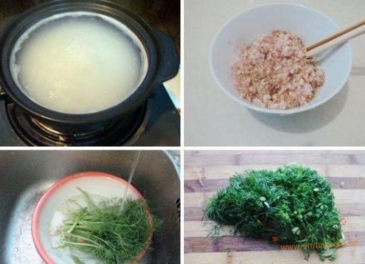 茴香瘦肉粥的做法