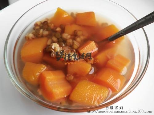 绿豆南瓜汤水的做法