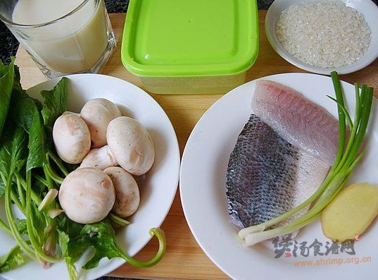 鲈鱼菌菇太极粥的做法