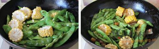 豆角炖玉米的做法